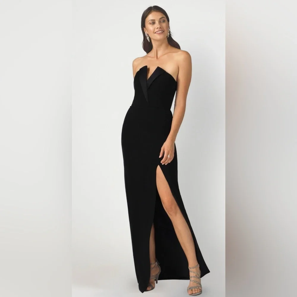 JAYGODFREY - Sylvia Strapless Tuxedo Gown - AUTHENTIC - Picture 2 of 13